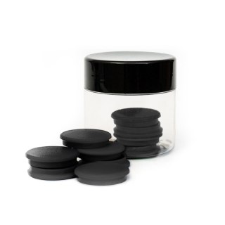 Tierra Magnes czarny czarny śr. 30mm Tierra 10 sztuk