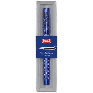 Toma Pióro kulkowe w gwiazdki wkład niebieskie Toma (TO-828)