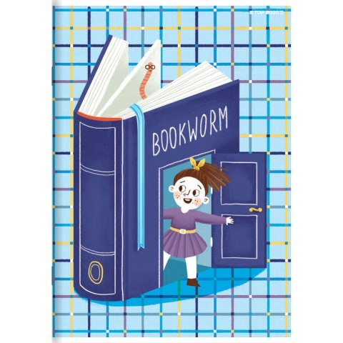 Top 2000 Zeszyt BOOKWORM/RETRO A5 16k. 70g kratka Top 2000 (400169369)