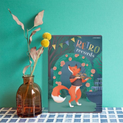 Top 2000 Zeszyt BOOKWORM/RETRO A5 32k. 70g podwójna linia kolor Top 2000 (400169401)