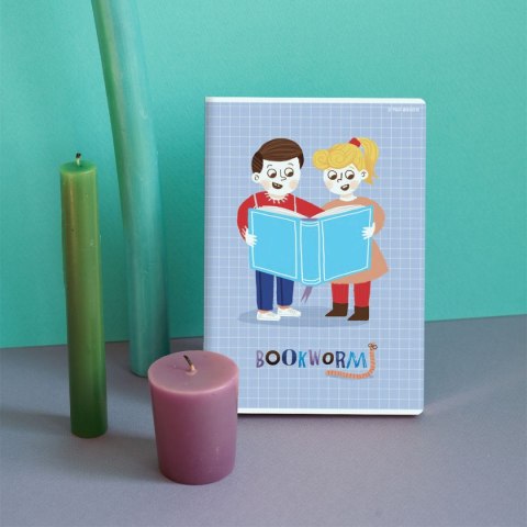 Top 2000 Zeszyt BOOKWORM/RETRO A5 32k. 70g podwójna linia kolor Top 2000 (400169401)