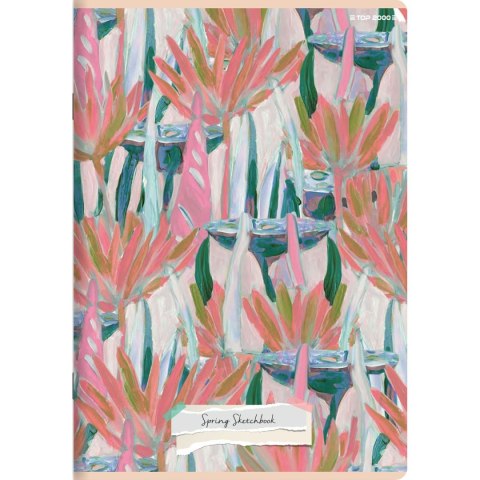 Top 2000 Zeszyt A5 DINO/SPRING 32k. 70g krata Top 2000 (400169404)