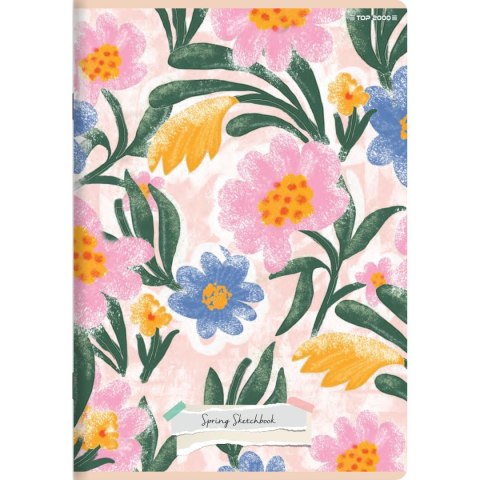 Top 2000 Zeszyt A5 DINO/SPRING 32k. 70g krata Top 2000 (400169404)