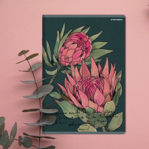 Top 2000 Zeszyt FLOWERS A4 60k. 70g krata Top 2000 (400169430)