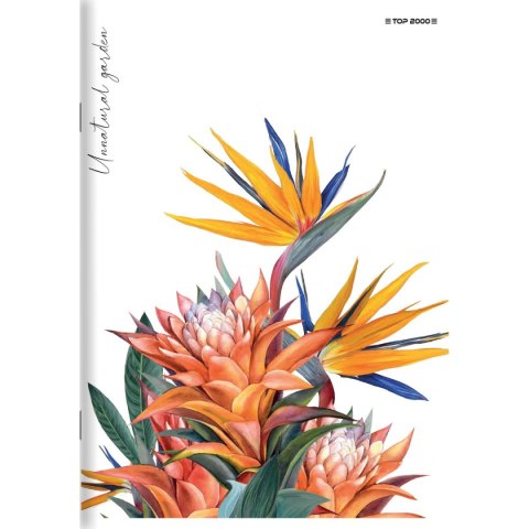 Top 2000 Zeszyt FLOWERS A4 60k. 70g krata Top 2000 (400169430)