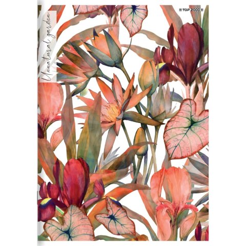 Top 2000 Zeszyt FLOWERS A4 60k. 70g krata Top 2000 (400169430)