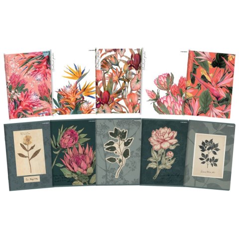 Top 2000 Zeszyt FLOWERS A5 32k. 70g linia Top 2000 (400169418)