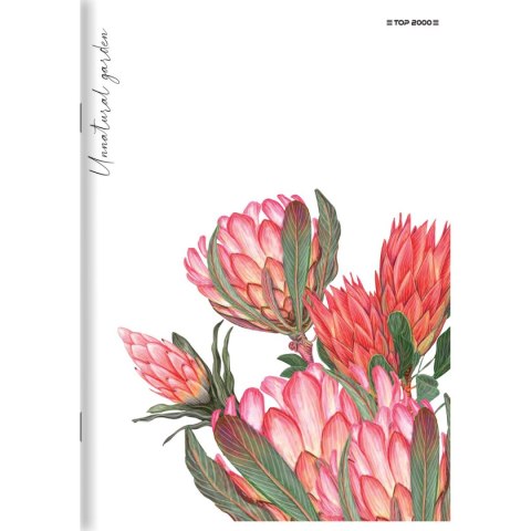 Top 2000 Zeszyt FLOWERS A5 32k. 70g linia Top 2000 (400169418)