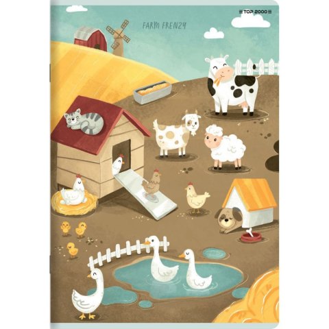 Top 2000 Zeszyt megamix A5 16k. 70g krata Top 2000 (400168844)