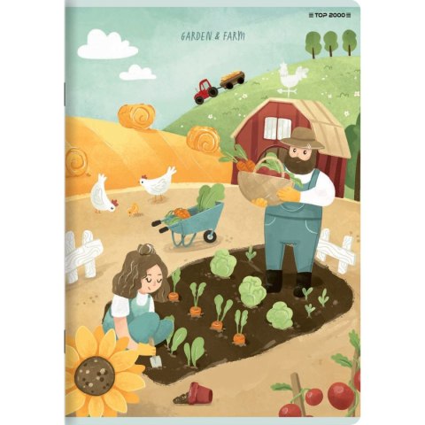 Top 2000 Zeszyt megamix A5 16k. 70g krata Top 2000 (400168844)