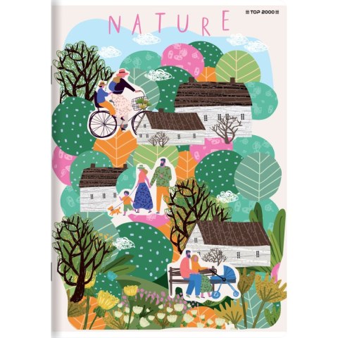 Top 2000 Zeszyt megamix A5 16k. 70g krata Top 2000 (400168844)