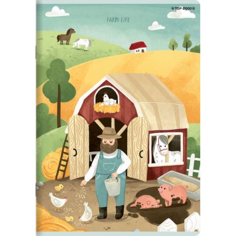 Top 2000 Zeszyt megamix A5 16k. 70g krata Top 2000 (400168844)