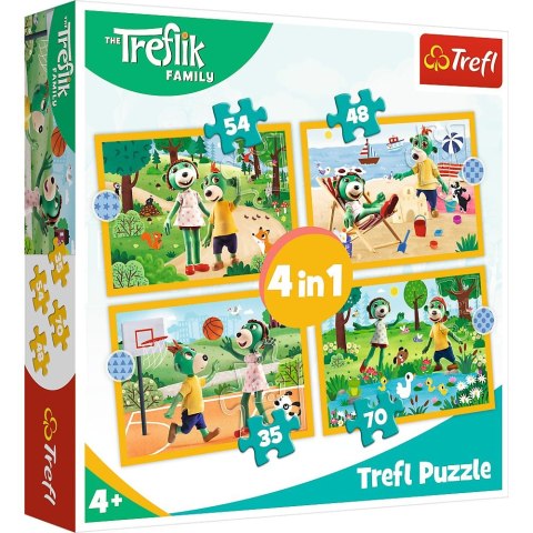 Trefl Puzzle Trefliki na wakacjach Trefl (34623)