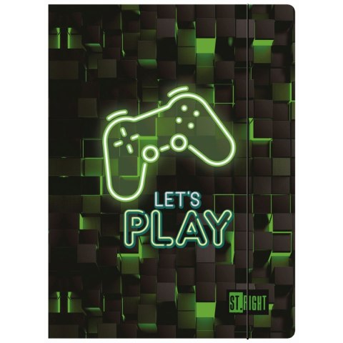 Unipap Teczka kartonowa na gumkę ST.RIGHT DARK GANE A4 mix Unipap