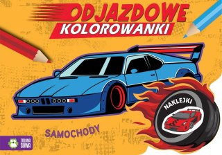 Zielona Sowa Książeczka edukacyjna Odjazdowe kolorowanki. Samochody Zielona Sowa