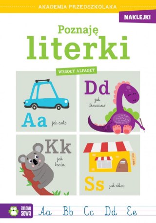 Zielona Sowa Książeczka edukacyjna Poznaję literki. Wesoły alfabet Zielona Sowa