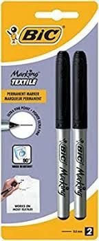 Bic Kids Marker permanentny TEXSTILE wkład czarny 0,9mm okrągła końcówka Bic Kids (933872)