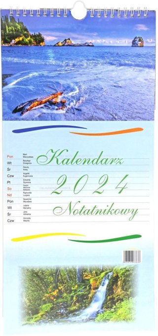 Darrieus Kalendarz ścienny notatnikowy 210mm x 450mm Darrieus