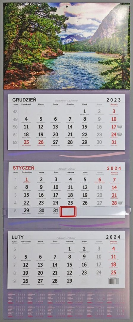 Darrieus Kalendarz ścienny ścienne Darrieus