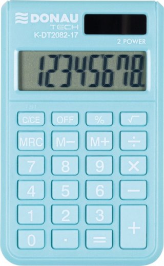 Donau Tech Kalkulator kieszonkowy jasnoniebieski Donau Tech (K-DT2082-17)