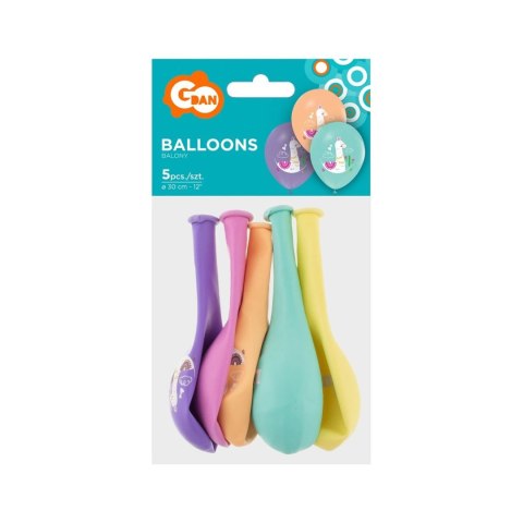 Godan Balon gumowy Lamy 5 szt mix 12cal Godan (134GZ-LAM5)