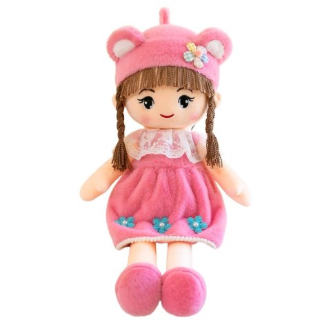 Lean Lalka Szmacianka Miękka Pluszowa Różowa Sukienka Czapka Z Uszami [mm:] 450 Lean (22491)