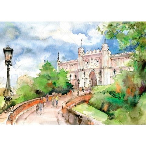 Lucrum Kalendarz ścienny miasta w awkareli rodzinny 2026 280mm x 400mm Lucrum (WL05)