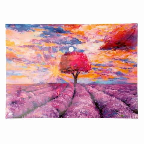 Narcissus Teczka plastikowa na zatrzask Lavenda Vista A4 mix 28 mic. Narcissus