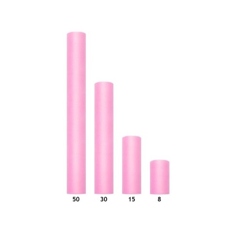 Partydeco Tiul tiul jasny róż Partydeco (TIU30-081)