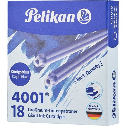 Pelikan Naboje długie 18 sztuk niebieski Pelikan (300004064)