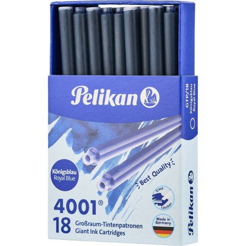 Pelikan Naboje długie 18 sztuk niebieski Pelikan (300004064)