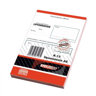 Stolgraf Druk samokopiujący A6 100k. Stolgraf