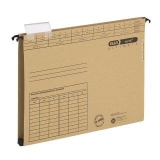Elba Teczka zawieszkowa Vertic Ultimate z poszerzanym dnem 2 cm A4 brązowy karton 320g Elba (100552068)