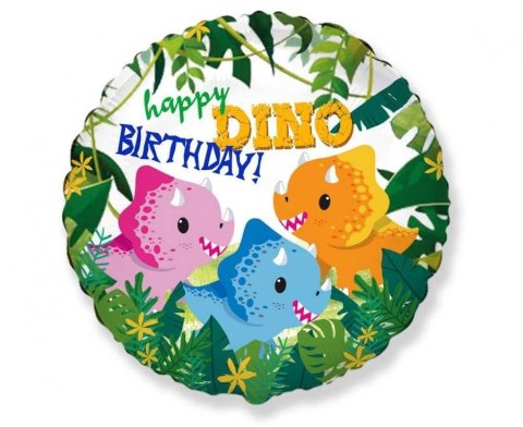 Godan Balon foliowy Happy Birthday - Dino 18cal Godan (B401625)