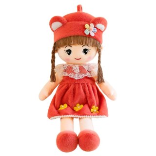 Lean Lalka Szmacianka Miękka Pluszowa Czerwona Sukienka Czapka Z Uszami [mm:] 450 Lean (22489)