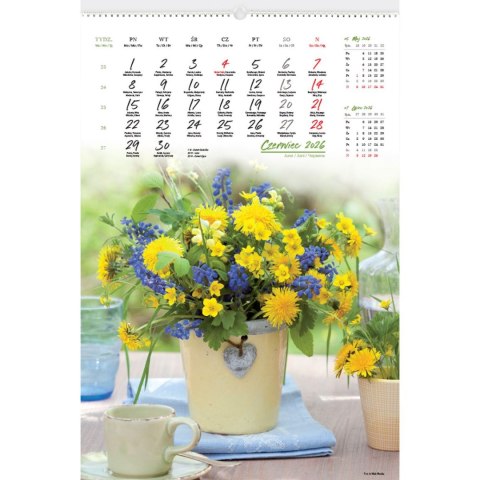 Lucrum Kalendarz ścienny 13-planszowe 320mm x 470mm Lucrum (RW12)