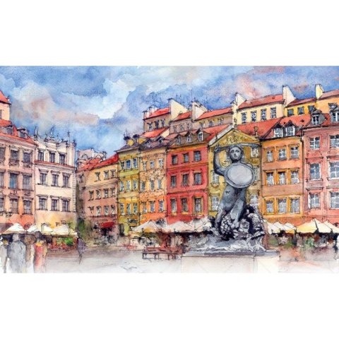 Lucrum Kalendarz ścienny Akwarele Z Polski notatnikowy 110mm x 470mm Lucrum (WN04)