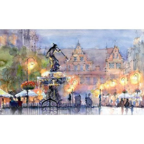 Lucrum Kalendarz ścienny Akwarele Z Polski notatnikowy 110mm x 470mm Lucrum (WN04)