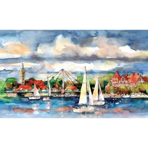 Lucrum Kalendarz ścienny Akwarele Z Polski notatnikowy 110mm x 470mm Lucrum (WN04)