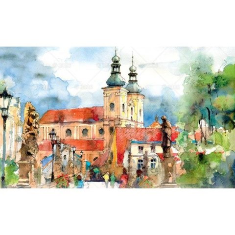 Lucrum Kalendarz ścienny Akwarele Z Polski notatnikowy 110mm x 470mm Lucrum (WN04)