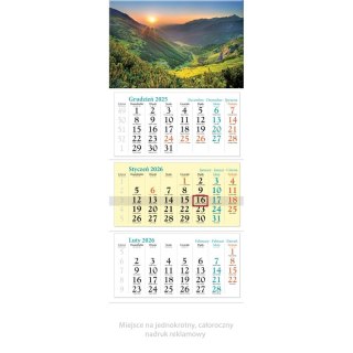 Lucrum Kalendarz ścienny trójdzielny 320mm x 860mm Lucrum (KT06)