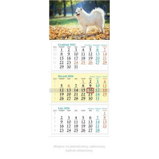 Lucrum Kalendarz ścienny trójdzielny x 320mm Lucrum (KT14)