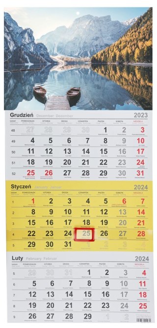 Michalczyk i Prokop Kalendarz ścienny trójdzielny 288mm x 622mm Michalczyk i Prokop (T-106T-10)