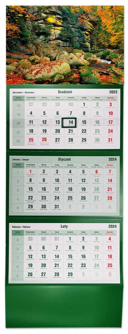 Michalczyk i Prokop Kalendarz ścienny trójdzielny 855mm x 315mm Michalczyk i Prokop (T-105T-04)