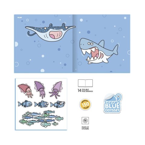 Milan Kolorowanka Z Naklejkami Blękitna Odyseja Milan (54218GS02)