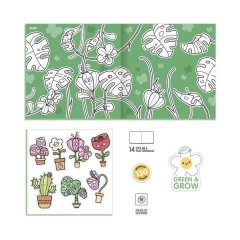 Milan Kolorowanka Z Naklejkami Zielone i rośnie Milan (54218GS04)