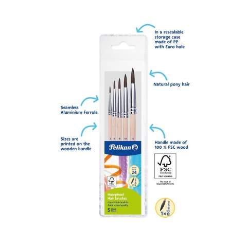 Pelikan Pędzel S23 nr 2/6/8/10/12 Pelikan (300008264)