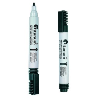 Titanum Marker suchościeralny wkład czarny 3,0mm okrągła końcówka Titanum (BY1026-02)