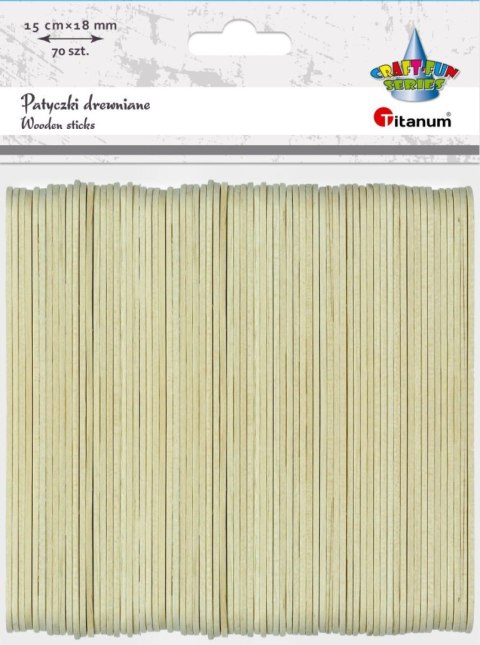 Titanum Ozdoba drewniana Craft-Fun Series patyczki Titanum (BG005)