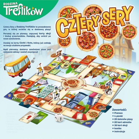 Trefl Gra planszowa Rodzina Treflików Cztery Sery Cztery Sery Trefl (02282)
